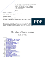 The Island of Doctor Moreau, by H. G. Wells