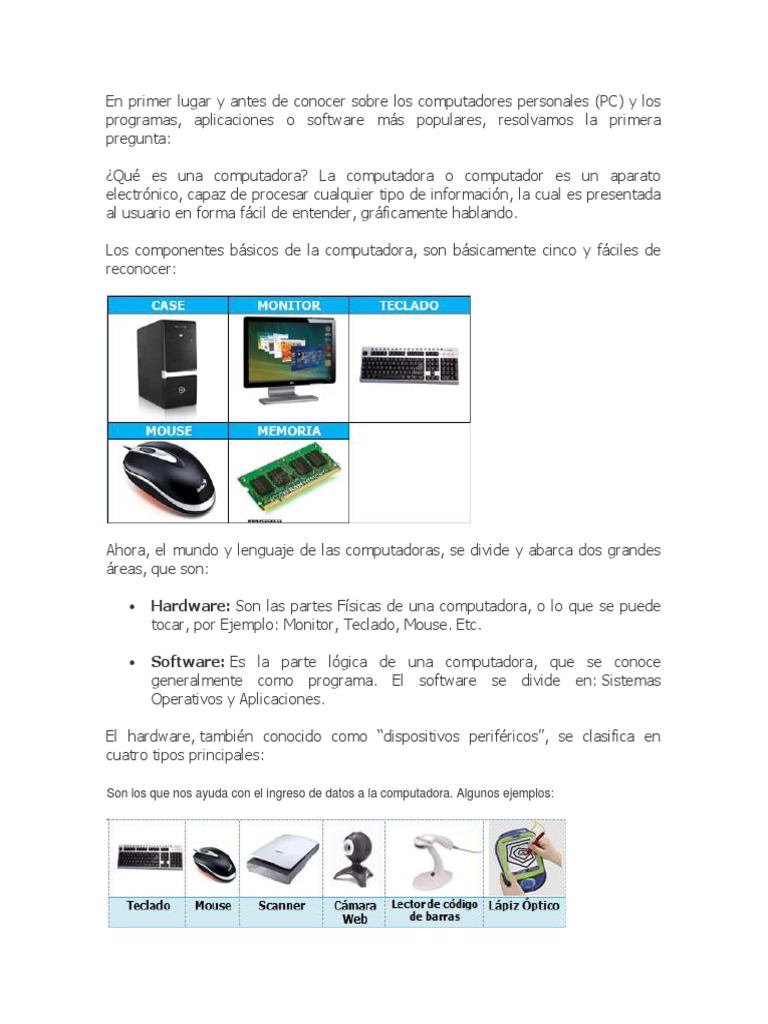Ofimatica Unidad 1 | PDF | Hardware de la computadora | Ventana ...