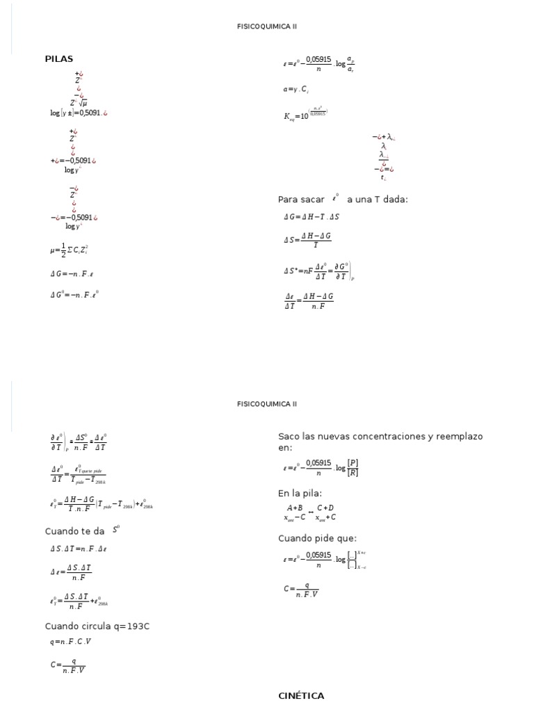 Tabla Formulas | PDF
