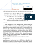 Geomatics Analysis On Land Use Land Cover Classification System in Precambrian Terrain of Chitradurga District Karnataka India