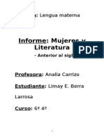 Mujeres y Literatura