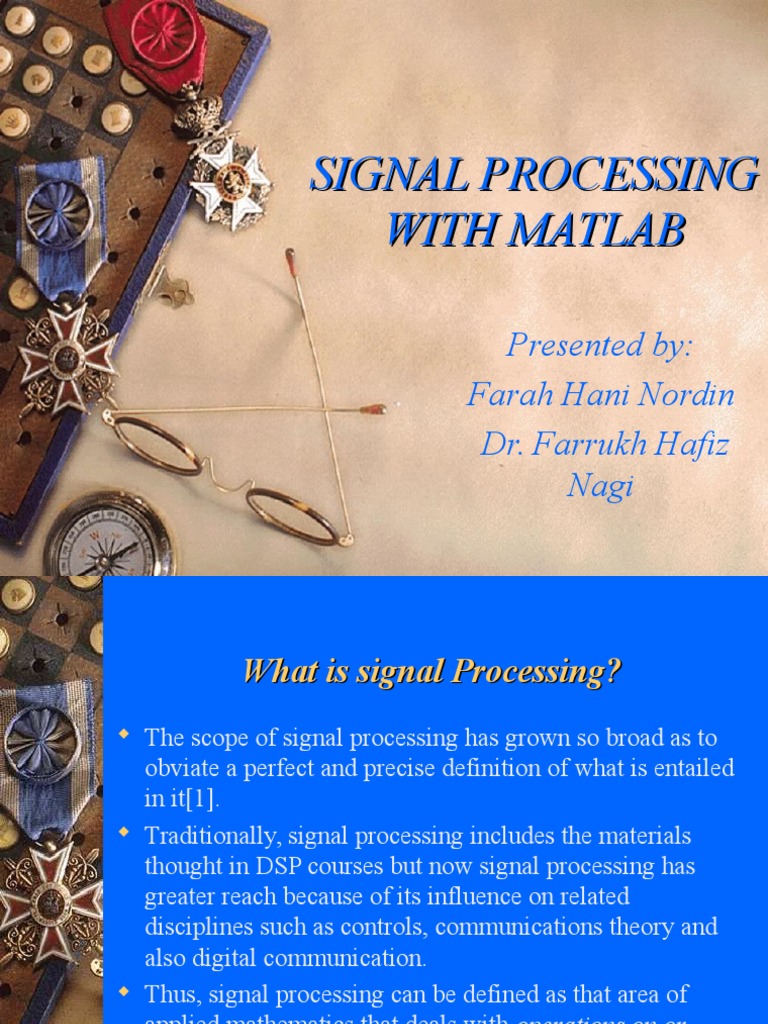 Signal Processing in Matlab Present | PDF | Digital Signal Processing ...