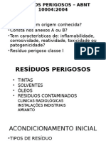 Resíduos Perigosos