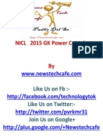Www.newstechcafe.com NICL 2015 GK Power Capsule