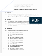 - NCH Elec. 2/84 Elaboración y presentación de proyectos