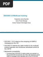 Download DOCSIS 30 Multicast by Johnny Omar SN259030356 doc pdf