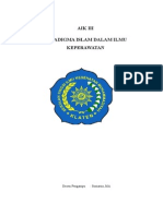 Aik Iii Paradigma Islam Dalam Ilmu Keperawatan: Dosen Pengampu: Sumarna.,MA