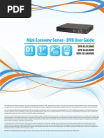 Mini Economy Series - DVR User Guide