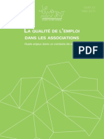 Qualité de L'emploi Dans Les Associations