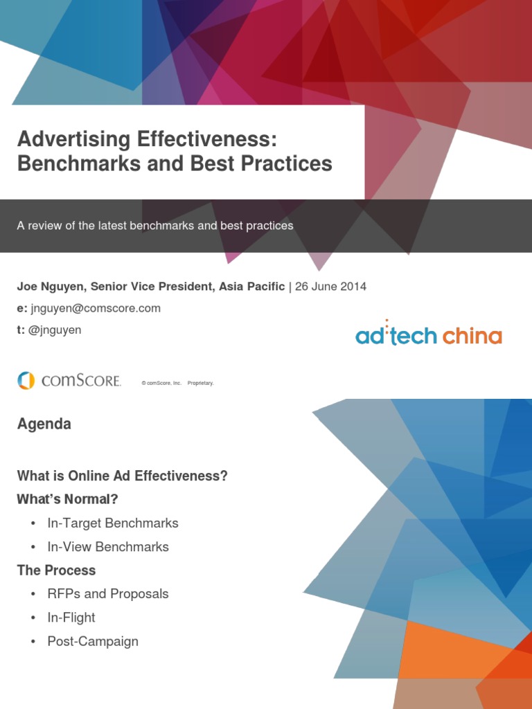 Advertising Effectiveness Benchmarks and Best Practices | PDF ...