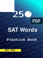 Sat 250 Words Practice Book