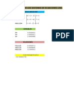 Sistemas de Ecuasiones Lineales