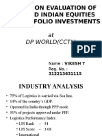 A Study On Evaluation of Selected Indian Equities For Portfolio Investments