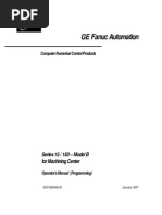 Fanuc Series 15 / 150 - Model B For Machining Center Operator's Manual (Programming)