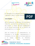 Orden Augusto César Sandino al presidente Nicolás Maduro