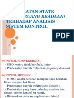 Pendekatan Ruang Keadaan Terhadap Analisis Sistem Kontrol