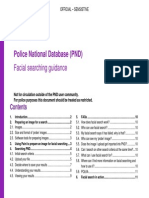 Facial recognition search on the Police National Database