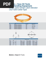 Single Joint Center Latch Elevator LSJ/ SJS-Collar-Type: Blohm + Voss Oil Tools Pipe Handling Equipment