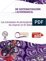 Las estrategias de participación política de las mujeres en El Salvador