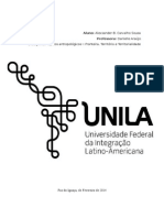 Trabalho realizado para a disciplina de Fronteira Memória e Territorialidade