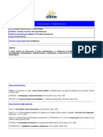 Plano de Ensino- Teoria Da Democracia