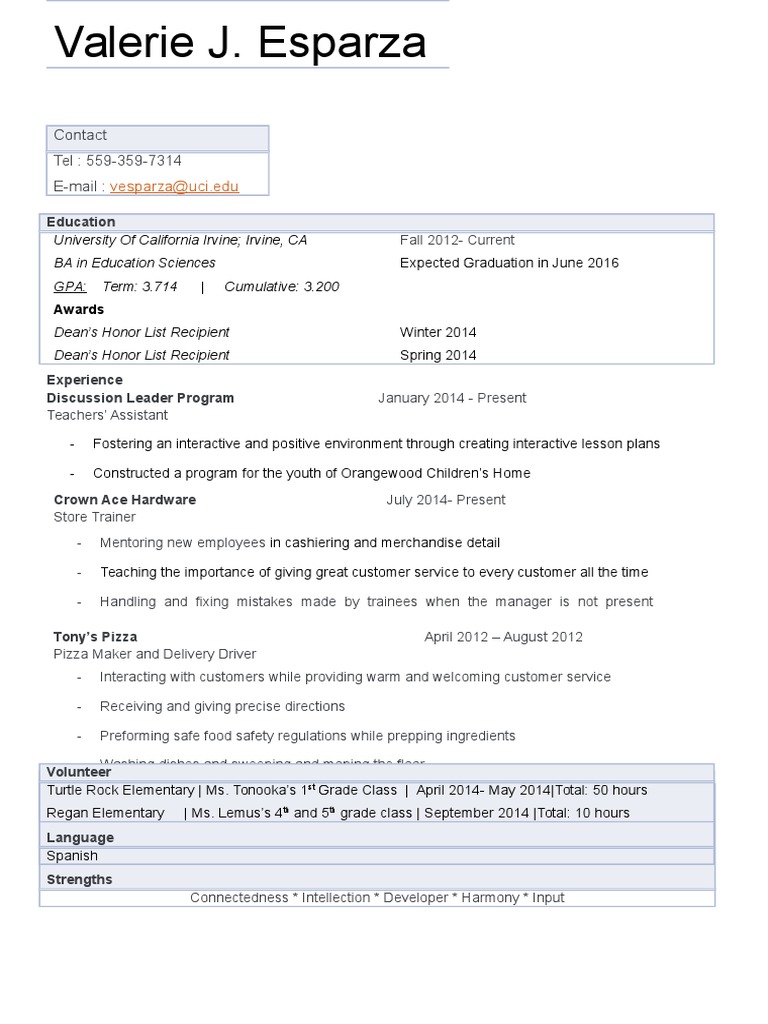 Updated Resume | PDF
