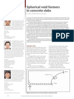 Spherical Void Formers in Concrete Slabs