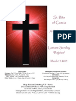 St. Rita Parish Bulletin 3/15/2015