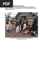 6th Pennsylvania Regiment, 1777 to 1783