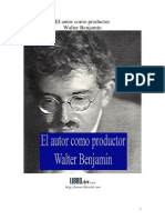 El Autor Como Productor de Walter Benjamin