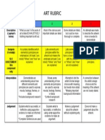 Art Rubric