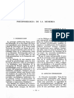 Psicofisiologia de La Memoria PDF