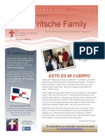 Fritsche Family Newsletter March 2015