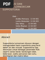 Download Formulasi Dan Evaluasi Lornoxicam Suppositoria by dita SN259098592 doc pdf