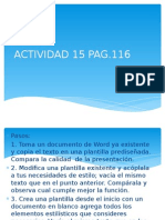 15. Actividad Pag.116