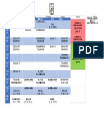 Horario Segundo Semestre