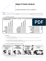 213887931 Avaliacao de Lingua Portuguesa 7º Ano 1º Bimestre