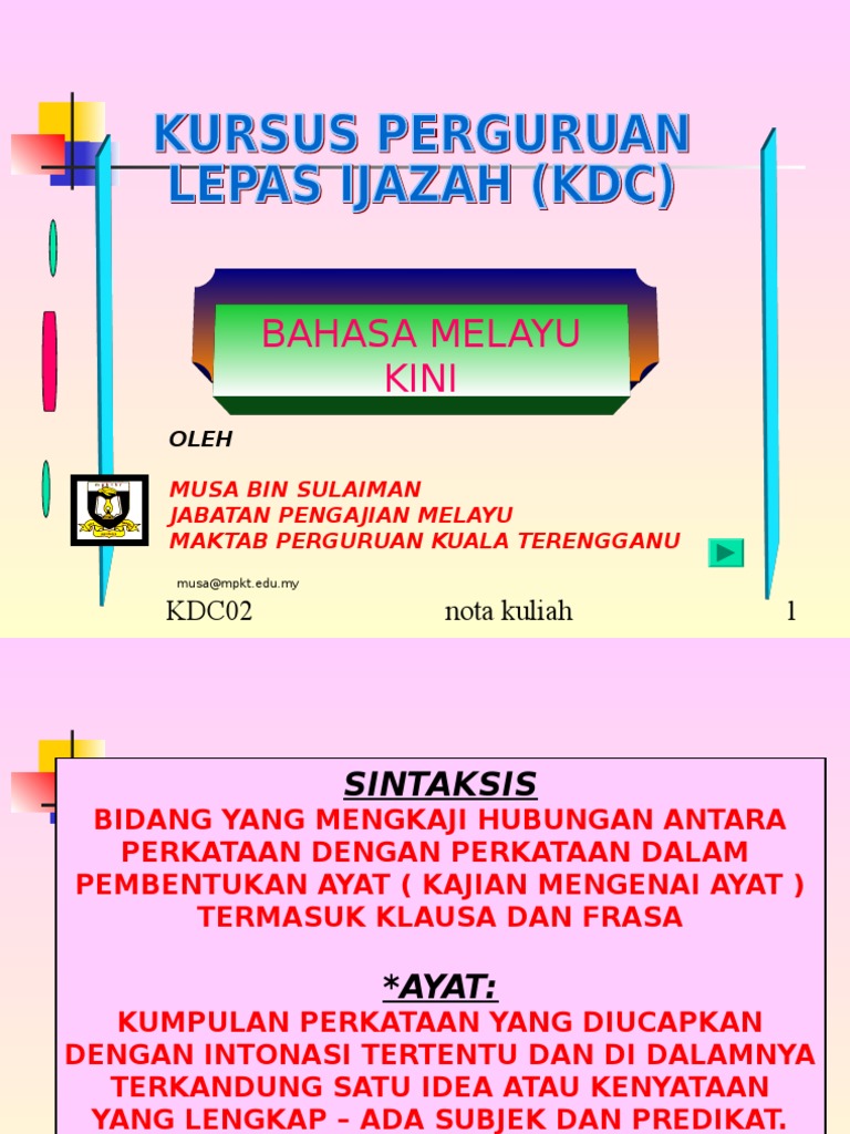 K 3 Sintaksis Pdf