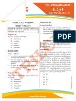 Solucionario Del Examen de Admisión UNMSM 2015 II Letras