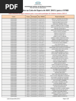 Lista de Espera Sisu 2015 1