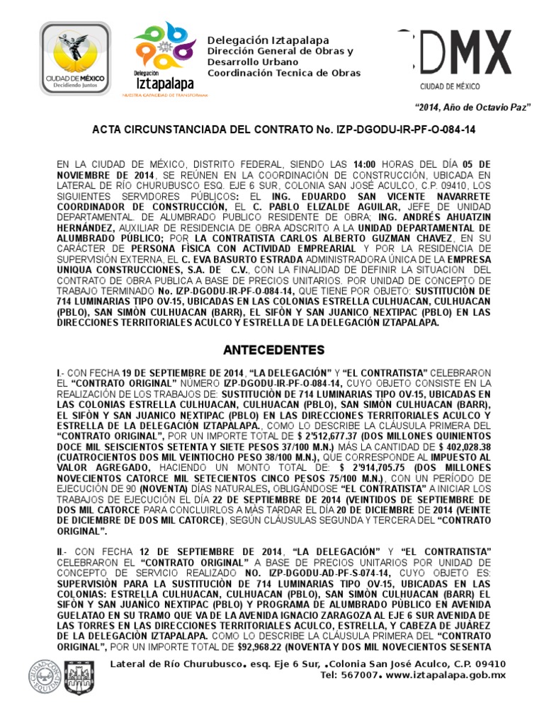 Que Es Un Acta Circunstanciada En Materia Fiscal  Material Colección