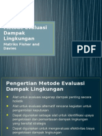 Metode Evaluasi Dampak Lingkungan MATRIK