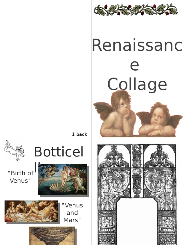 Renaissance Collage Rough | PDF | Paintings | Renaissance
