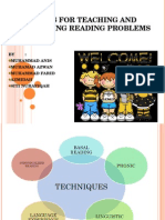 Techiques For Teaching and Remediating Reading Problems