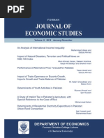 Forman Journal of Economic Studies VOL 8