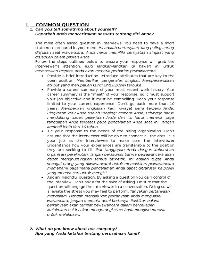 101 HR Interview Questions