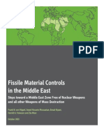Fissile Material Controls in The Middle East