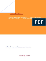 Organizational Behavior: Introduction To