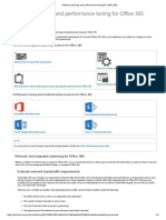 Network Planning and Performance Tuning For Office 365