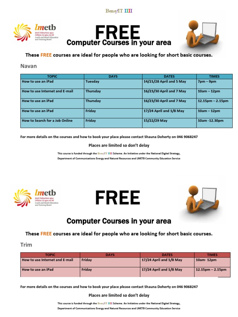 Free Computer Courses in Trim | PDF | Social Science